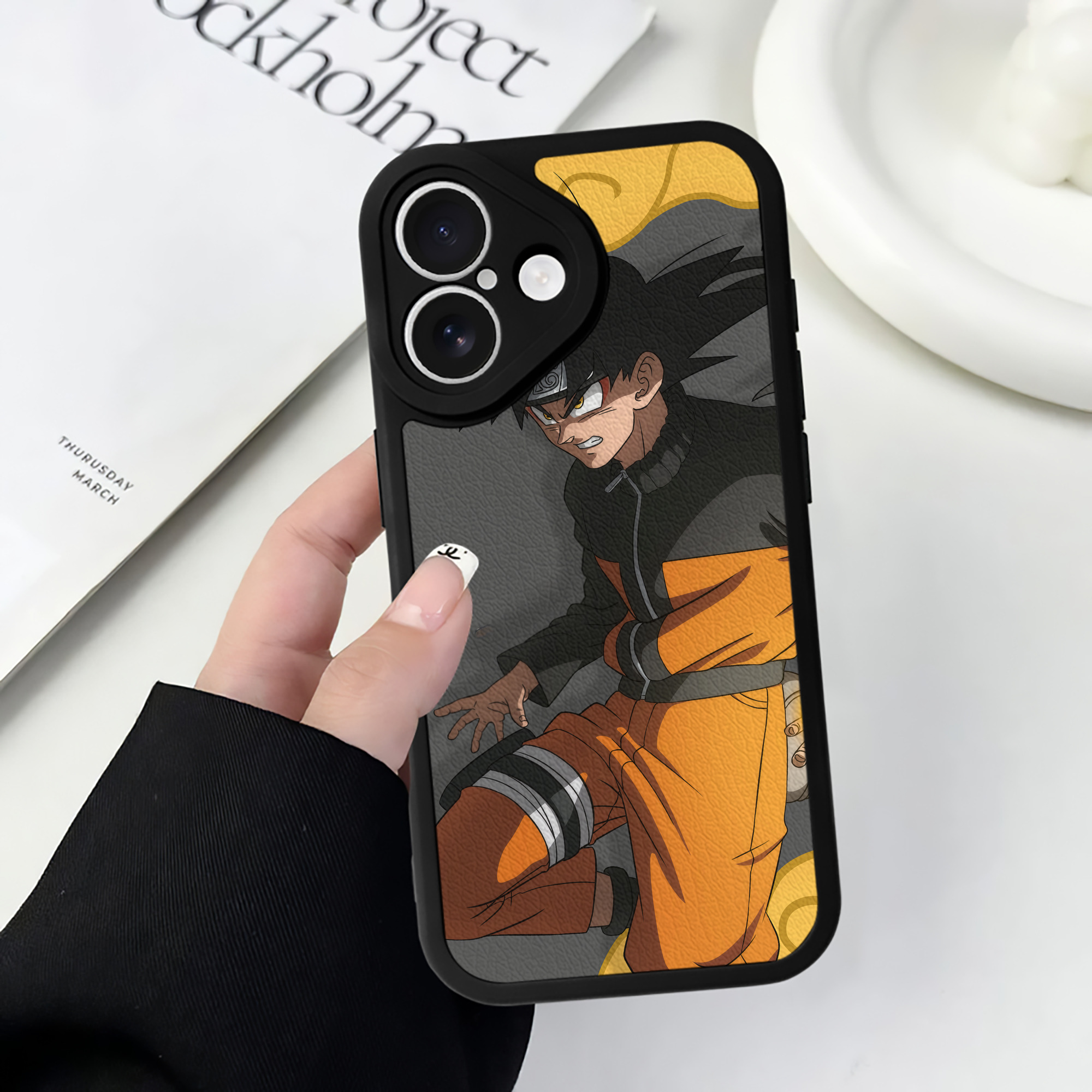 （画像用） ドラゴンボール DRAGON BALL 【iPhone 16シリーズ対応】シリコンスマホケース（レザー調） 材質：シリコン